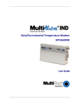 MultiModem IND MT5634IND User Guide - Multi