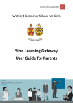 Parents User Guide to SLG - Watford Grammar School for Girls