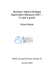 Northern Ireland Multiple Deprivation Measure 2001 – A user's guide