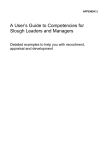A User's Guide to Competencies for Slough Leaders and Managers