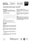 Operating Instructions Intrinsically Safe Sounder