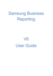 Samsung Business Reporting V6 User Guide