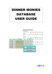 Dinner Monies Database User Guide v2011.3.mdi