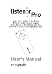 50926®Listenor Pro User Guide A4
