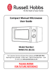 Compact Manual Microwave User Guide