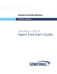 SonicWALL CDP 5.0 Agent Tool User's Guide