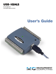 USB-1024LS User's Guide - from Measurement Computing