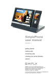 SimplaPhone User Guide V1.3 21 08 09