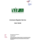 Contracts Register Service User Guide