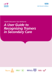 A User Guide to Recognising Trainers in Secondary Care