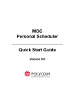 MGC Personal Scheduler User Guide 9.0