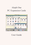 Aleph One PC Expansion Cards User Guide