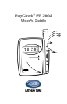 PayClock® EZ 2004 User's Guide