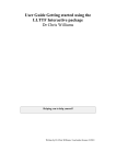 User Guide Getting started using the LLTTF Interactive package Dr