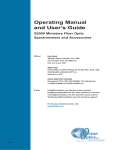 Operating Manual and User's Guide