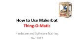 Makerbot User Guide