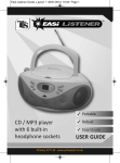 CD / MP3 player with 6 built-in headphone sockets USER GUIDE