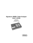 Signature 1000R+ Cable Analyzer User's Guide