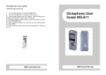 Dictaphone User Guide WS-811