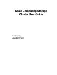 Scale Computing Storage Cluster User Guide