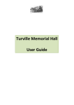 Turville Memorial Hall User Guide