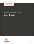 Magento Community Edition User Guide v. 1.8.1