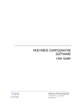 MOD-MBUS CONFIGURATOR SOFTWARE User Guide