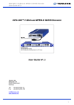 DEC-300™ H.264 MPEG-2 SD/HD D User Guide V1.3