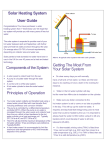 Solar Heating System User Guide Components of