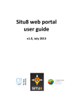 Situ8 web portal user guide - The Open Science Laboratory