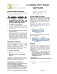 DE1627-01 Accessory Power Supply User Guide