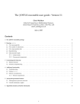 The JOSTLE executable user guide : Version 3.1