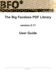 The Big Faceless PDF Library User Guide