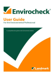 Envirocheck User Guide
