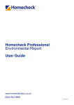 Homecheck Professional Environmental Report User Guide