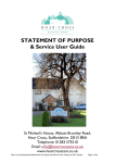 STATEMENT OF PURPOSE & Service User Guide