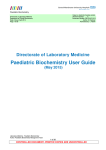 Paediatric Biochemistry User Guide - Central Manchester University