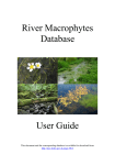 River Macrophytes Database - User Guide