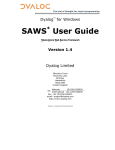 SAWS User Guide - the Dyalog APL Tools Library