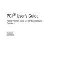 PGI User's Guide