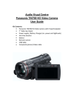 Audio Visual Centre Panasonic TM700 HD Video Camera User Guide