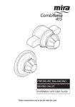 Installation and User Guide MIxInG ValVe PressUre