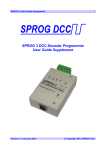 SPROG 3 DCC Decoder Programmer User Guide Supplement