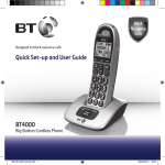 Quick Set-up and User Guide BT4000
