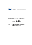 Proposal Submission User Guide - EACEA