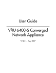 V2IU 6400S User Guide, V7.2.2 - Support