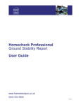 Homecheck Professional Ground Stability Report User Guide