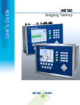 IND780 Weighing Terminal User's Guide