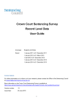 Crown Court Sentencing Survey Record Level Data User Guide