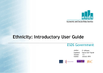 Ethnicity: Introductory User Guide